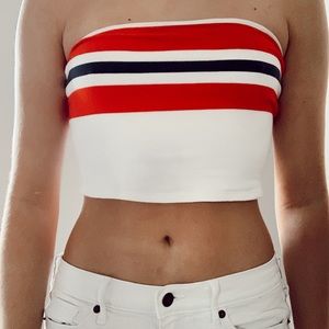 Cropped strapless Bando